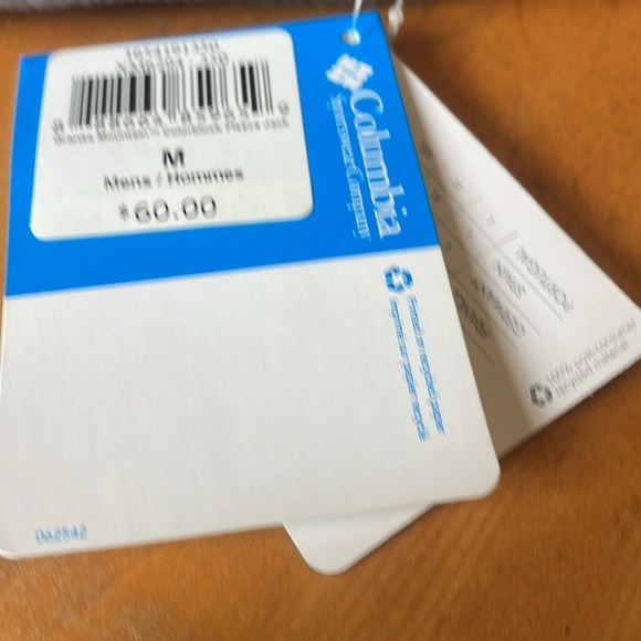 Columbia NWT men’s Blue and Green Fleece Jacket size medium - Picture 8 of 8